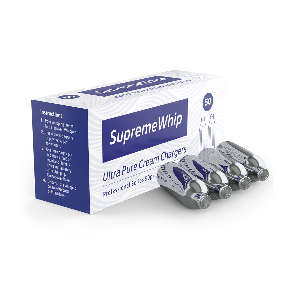 SupremeWhip Cream Chargers - 50 Pack