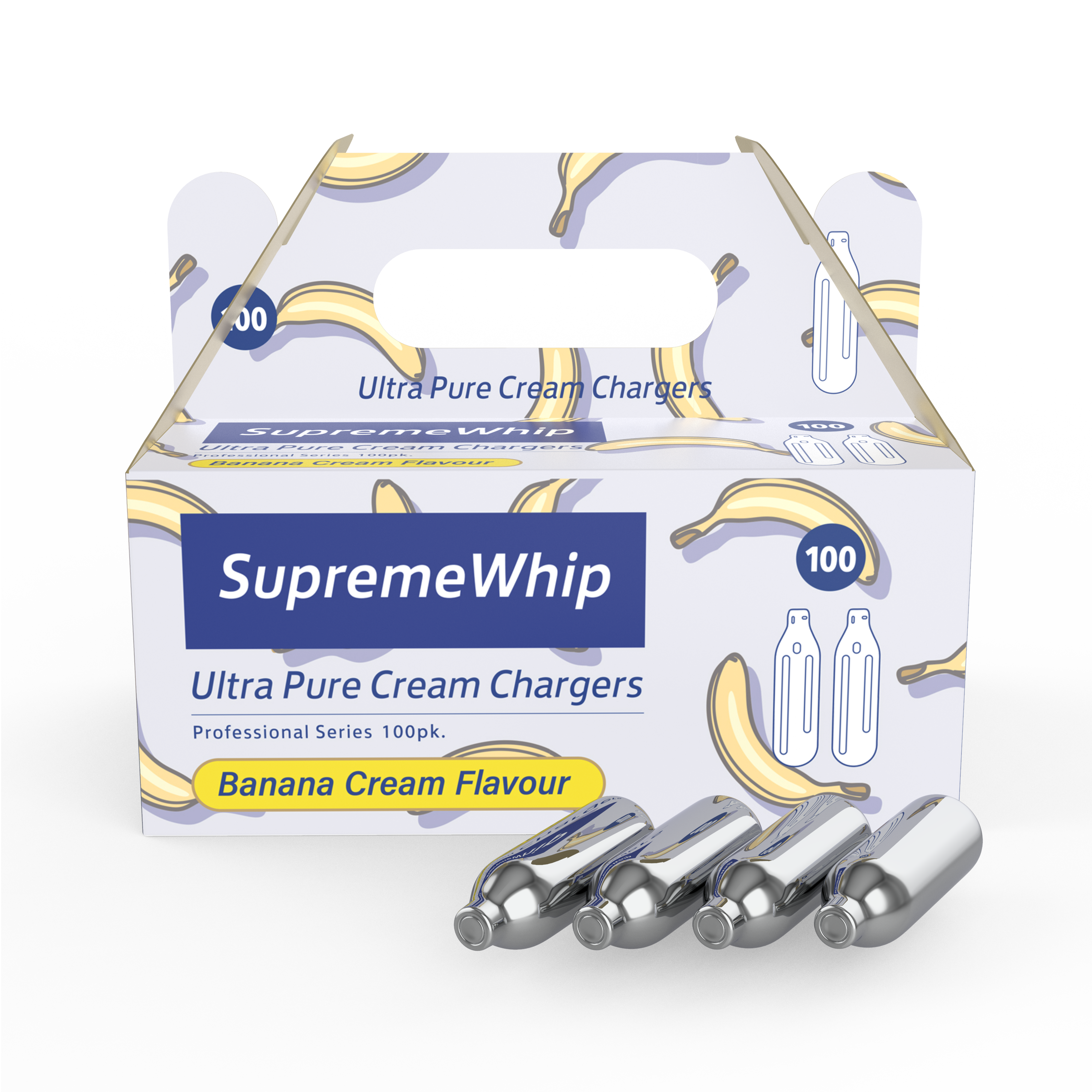 SupremeWhip Cream Chargers - Banana - 100Pks - 8g