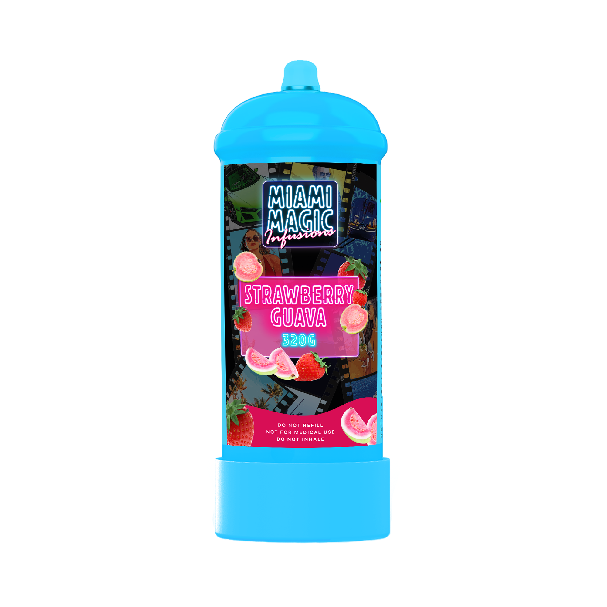 Miami Magic 320g Flavored N2O Cream Charger Canister