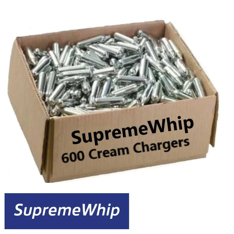 SupremeWhip Cream Chargers 8g N20 Cartons of 600 - Overstock / Damaged packaging