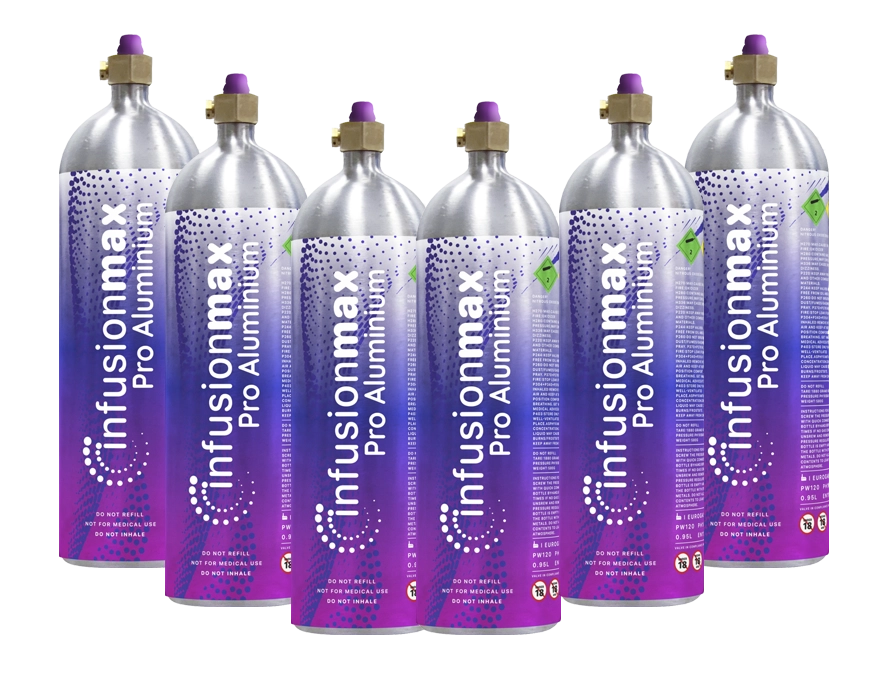 InfusionMax 680 Pro Aluminum - 1 Carton (6 Cylinders)