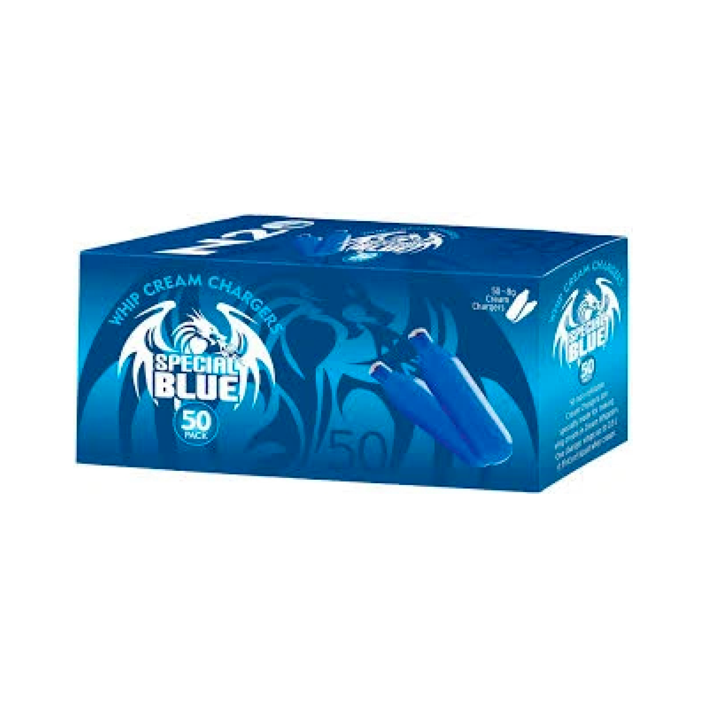 600 Special Blue Cream Chargers - 25 x 24 packs (1 Carton)