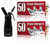 Starter Pack - QuickWhip Cream Chargers – 600 - (12 x 50Pks)  & 0.25L SupremeWhip Dispenser Black